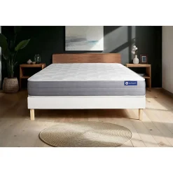 Actisom Ensemble Ressorts ensachés et mémoire de forme de confort Mi-ferme avec sommier kit Online