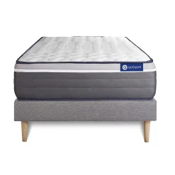 Actisom Ensemble Ressorts ensachés et mémoire de forme de confort Très ferme avec sommier kit Best