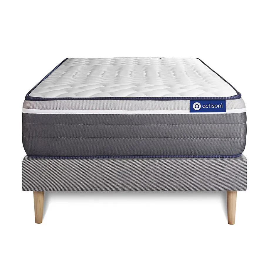 Actisom Ensemble Ressorts ensachés et mémoire de forme de confort Très ferme avec sommier kit Best