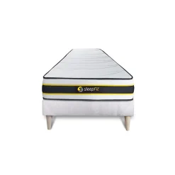 Sleepfit Ensemble Ressorts ensachés et mémoire de forme de confort Ferme avec sommier kit