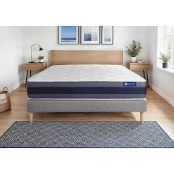 Actisom Ensemble Ressorts ensachés et mémoire de forme de confort Equilibré avec sommier kit Hot