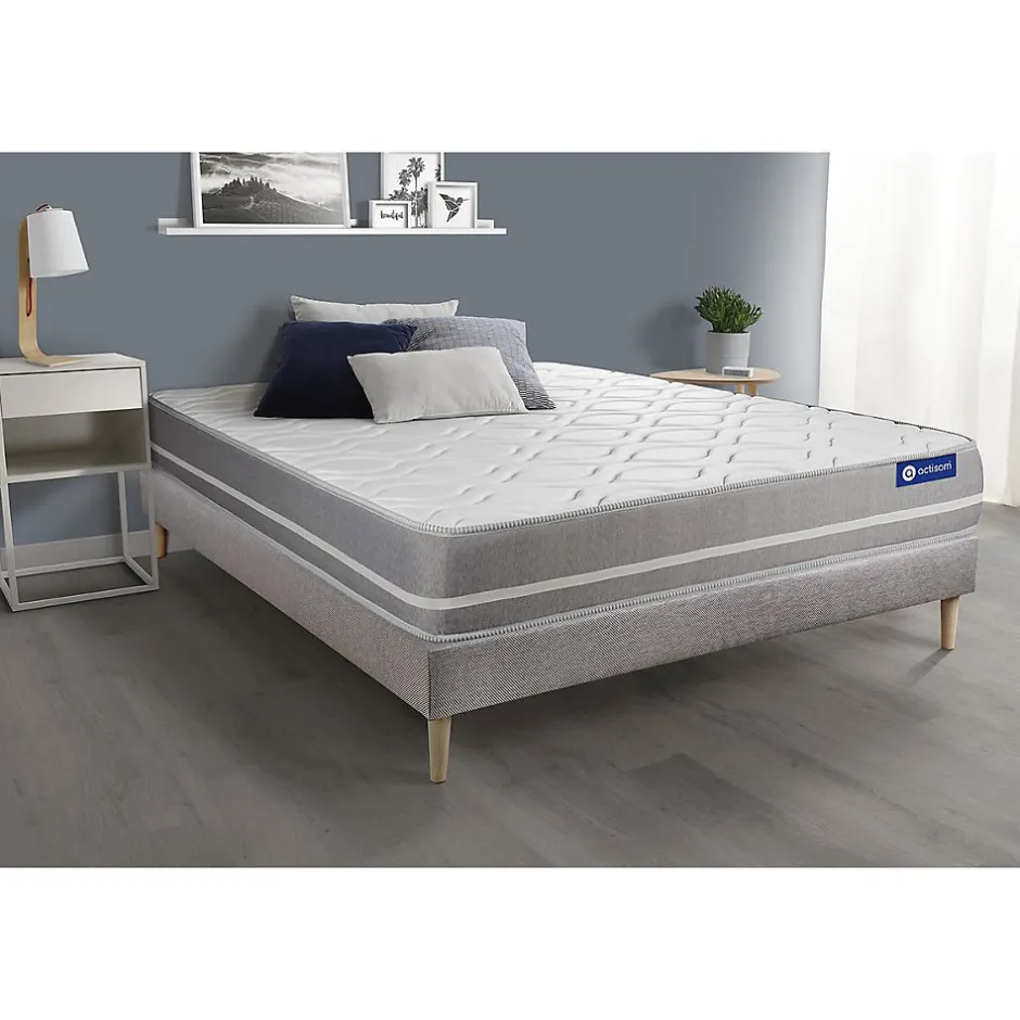 Actisom Ensemble Ressorts ensachés de confort Equilibré avec sommier kit