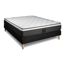 Prestige Literie Ensemble Ressorts ensachés et mémoire de forme de confort Equilibré avec sommier kit