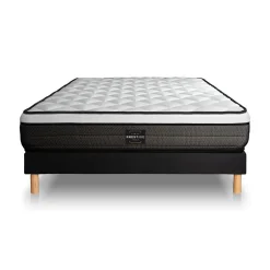 Prestige Literie Ensemble Ressorts ensachés et mémoire de forme de confort Equilibré avec sommier kit