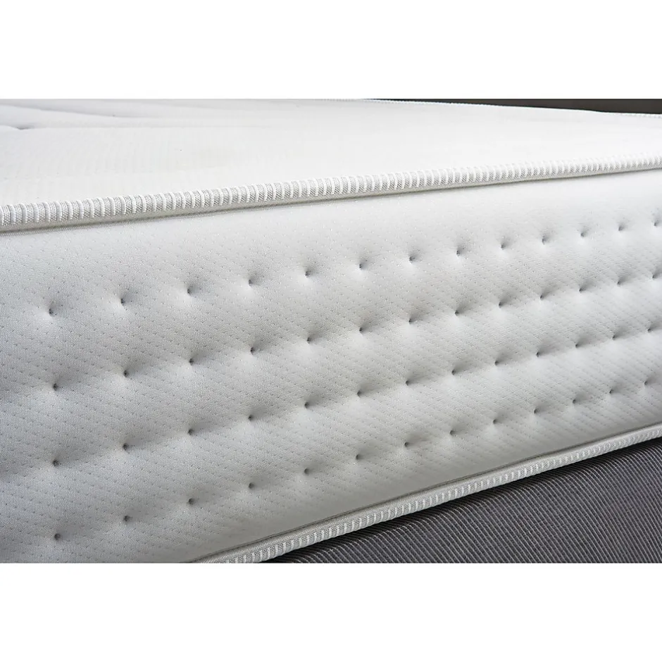 Litier Deluxe Ensemble Ressorts ensachés et mémoire de forme de confort Ferme avec sommier tapissier