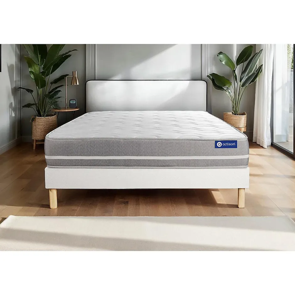 Actisom Ensemble Ressorts ensachés de confort Equilibré avec sommier kit