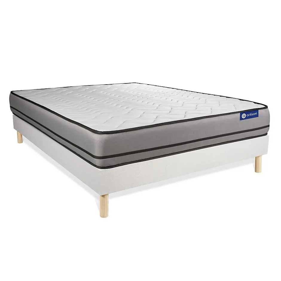 Actisom Ensemble Ressorts ensachés de confort Très ferme avec sommier kit Hot