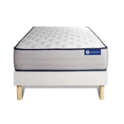 Actisom Ensemble Ressorts ensachés et mémoire de forme de confort Ferme avec sommier kit Discount