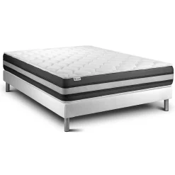 Vitalit Ensemble Ressorts ensachés et mémoire de forme de confort Ferme avec sommier kit