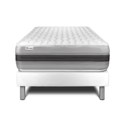 Vitalit Ensemble Ressorts ensachés et mémoire de forme de confort Equilibré avec sommier tapissier