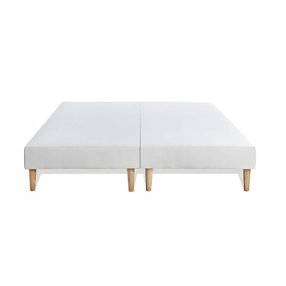 Marmottes & Co Ensemble Ressorts ensachés et mémoire de forme de confort Equilibré avec sommier tapissier