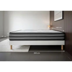 Prestige Literie Ensemble Ressorts ensachés et mémoire de forme de confort Ferme avec sommier kit Online