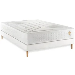 Litier Deluxe Ensemble Ressorts ensachés et mémoire de forme de confort Ferme avec sommier tapissier