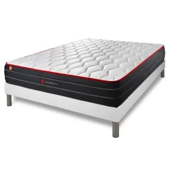Somness Ensemble Ressorts ensachés et mémoire de forme de confort Equilibré avec sommier kit Best