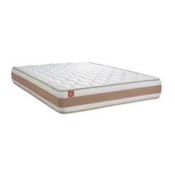Marmottes & Co Ensemble Ressorts ensachés et mémoire de forme de confort Equilibré avec sommier tapissier Sale