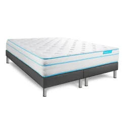 Bodycare Ensemble Ressorts ensachés et mémoire de forme de confort Ferme avec sommier tapissier Best
