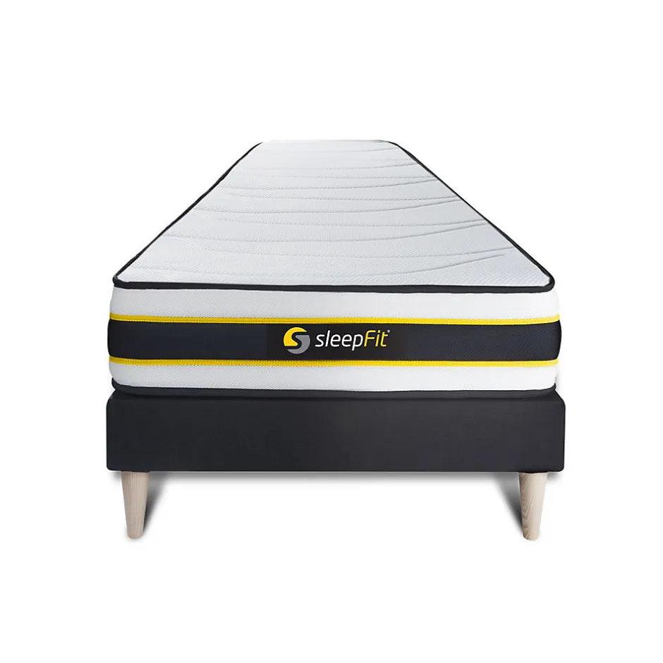 Sleepfit Ensemble Ressorts ensachés et mémoire de forme de confort Ferme avec sommier tapissier