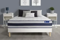 Actisom Ensemble Ressorts ensachés et mémoire de forme de confort Ferme avec sommier kit New