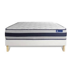 Actisom Ensemble Ressorts ensachés et mémoire de forme de confort Ferme avec sommier kit New