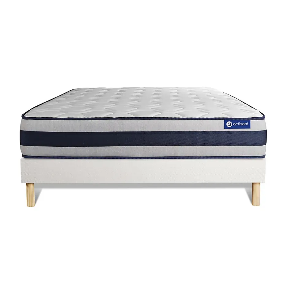 Actisom Ensemble Ressorts ensachés et mémoire de forme de confort Ferme avec sommier kit New