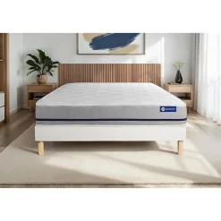 Actisom Ensemble Ressorts ensachés de confort Mi-ferme avec sommier kit Outlet
