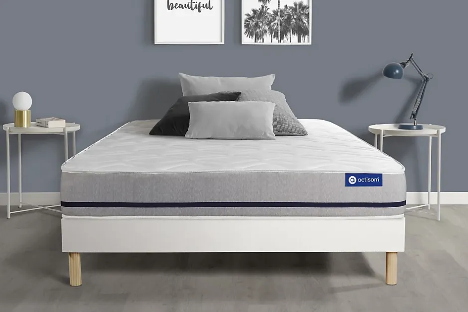 Actisom Ensemble Ressorts ensachés de confort Mi-ferme avec sommier kit Outlet