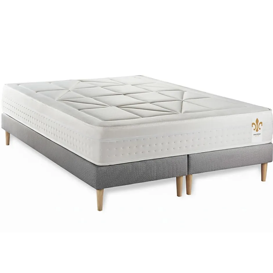 Litier Deluxe Ensemble Ressorts ensachés et mémoire de forme de confort Equilibré avec sommier tapissier Outlet