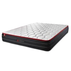 Somness Ensemble Ressorts ensachés et mémoire de forme de confort Equilibré avec sommier tapissier