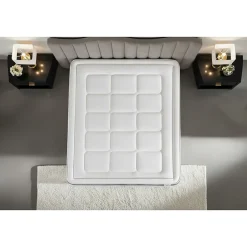Litier Deluxe Ensemble Ressorts ensachés et mémoire de forme de confort Equilibré avec sommier tapissier Hot