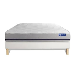 Actisom Ensemble Ressorts ensachés de confort Mi-ferme avec sommier kit Discount