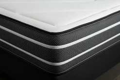 Prestige Literie Ensemble Ressorts ensachés et mémoire de forme de confort Ferme avec sommier tapissier