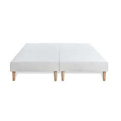 Marmottes & Co Ensemble Ressorts ensachés et mémoire de forme de confort Equilibré avec sommier tapissier