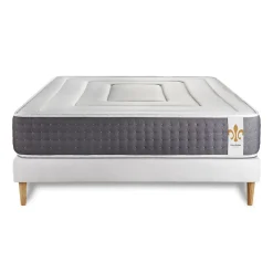 Litier Deluxe Ensemble Ressorts ensachés et mémoire de forme de confort Ferme avec sommier kit Discount