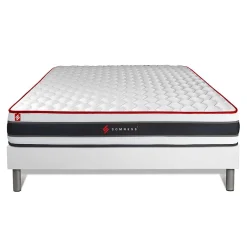Somness Ensemble Ressorts ensachés et mémoire de forme de confort Ferme avec sommier tapissier Best