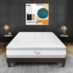 Hypsom Ensemble Royal 5 Etoiles 90x190 cm Matelas Mousse + Sommier Bois Online