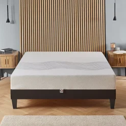 Olympe Literie Ensemble Sensitive 180x200 cm Matelas Mousse + Sommier Bois Sale