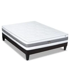 Hypsom Ensemble Sublime 160x200 cm Matelas Mousse + Sommier Bois Discount