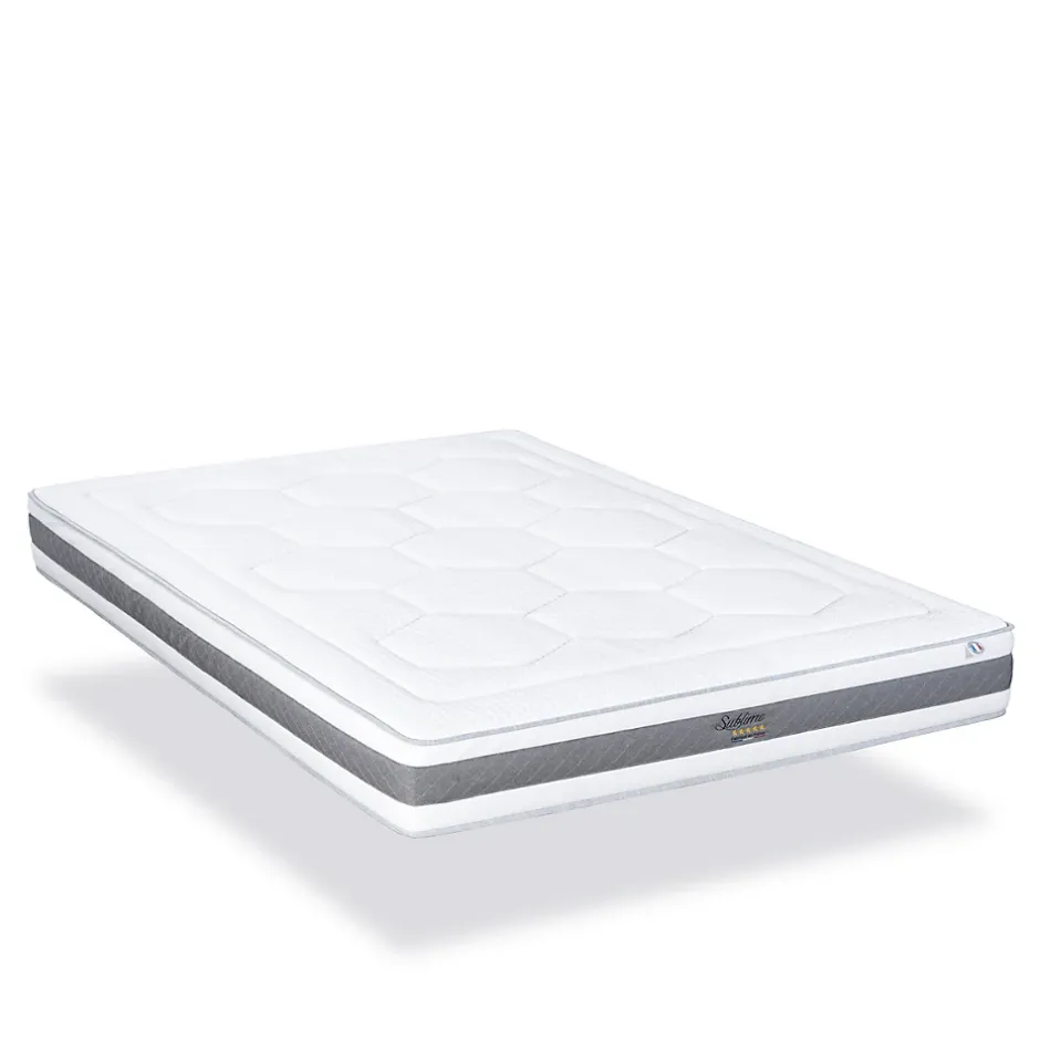 Hypsom Ensemble Sublime 160x200 cm Matelas Mousse + Sommier Bois Discount