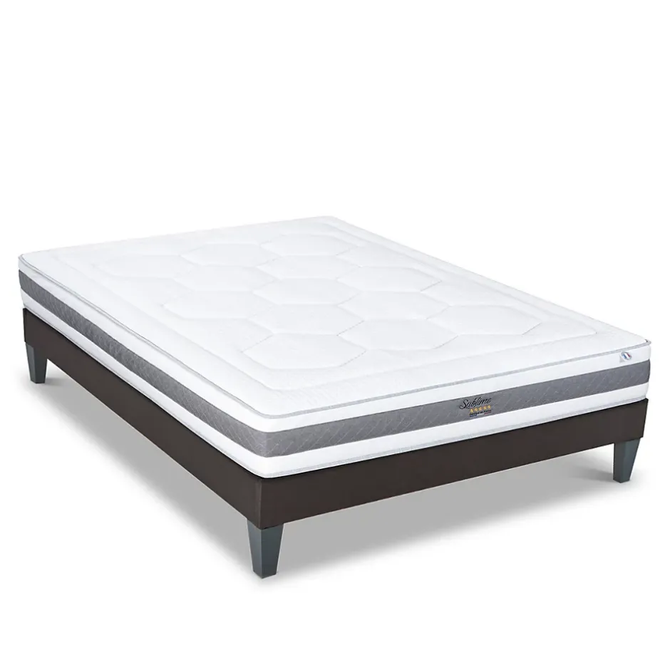 Hypsom Ensemble Sublime 90x190 cm Matelas Mousse + Sommier Bois Best