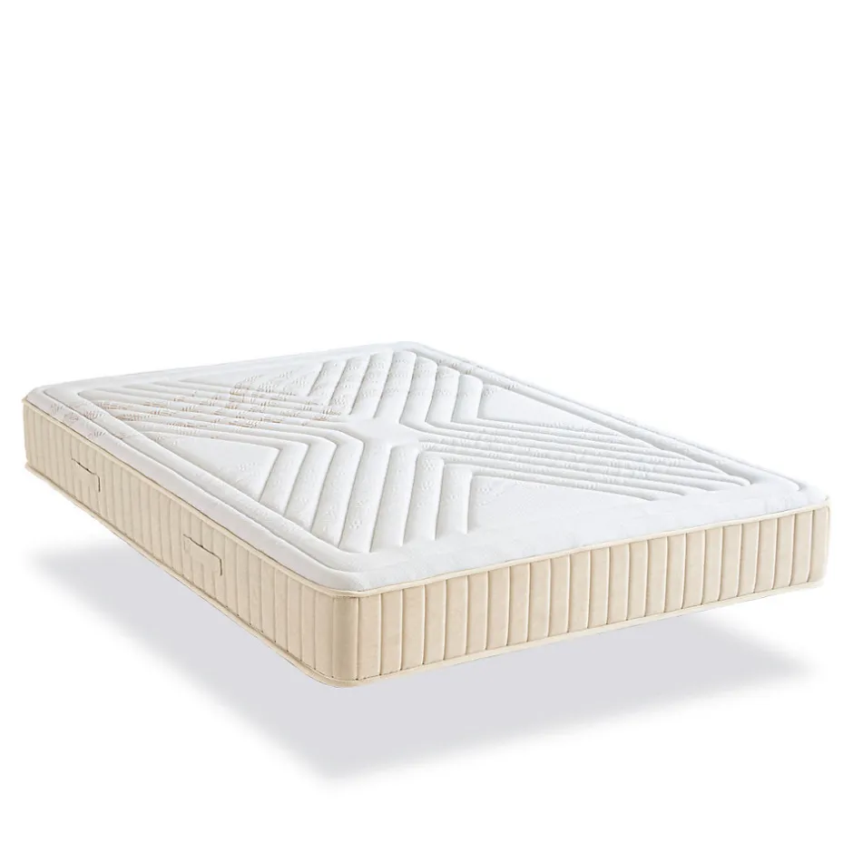 Nuit De Coton Ensemble Symphonie 2.0 140x190 cm Matelas Mousse + Sommier Bois