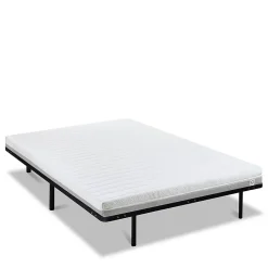 Olympe Literie Ensemble Venus 90x200 cm Matelas Mousse + Sommier Métal