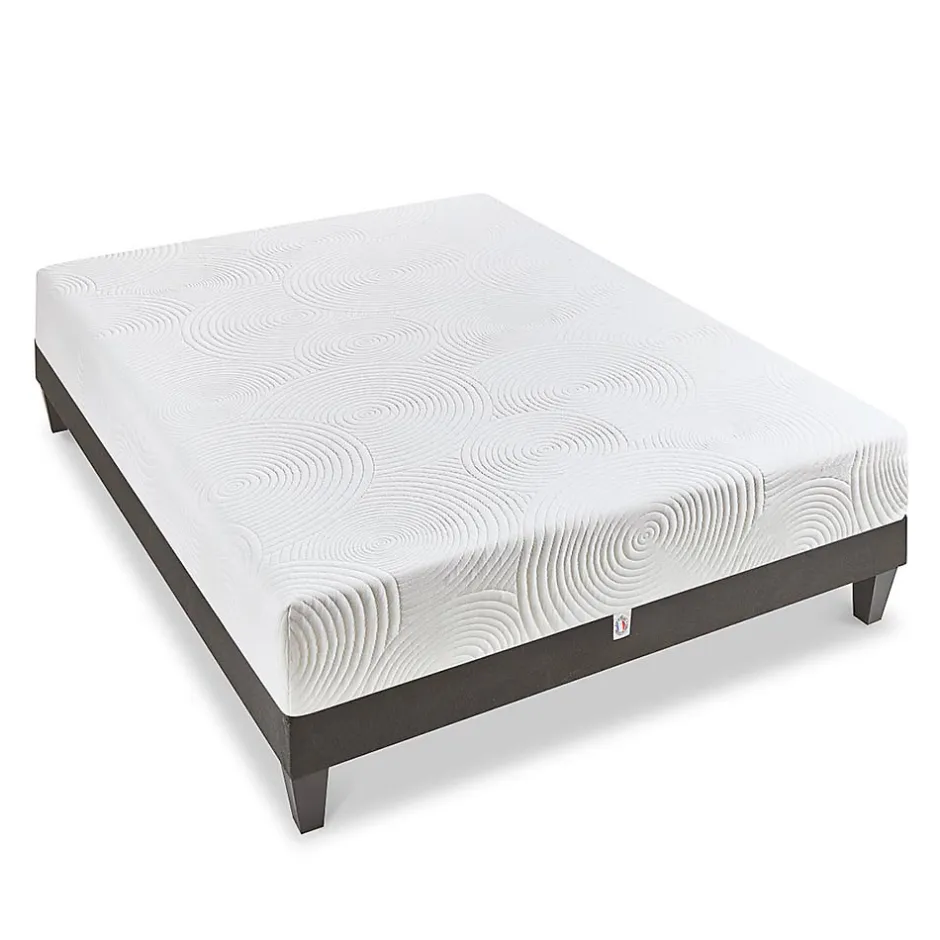 Bellecour Ensemble Vosges 160x200 cm Matelas Mousse Haute Densité + Sommier Bois Clearance
