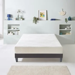 Bellecour Ensemble Vosges 160x200 cm Matelas Mousse Haute Densité + Sommier Bois Clearance