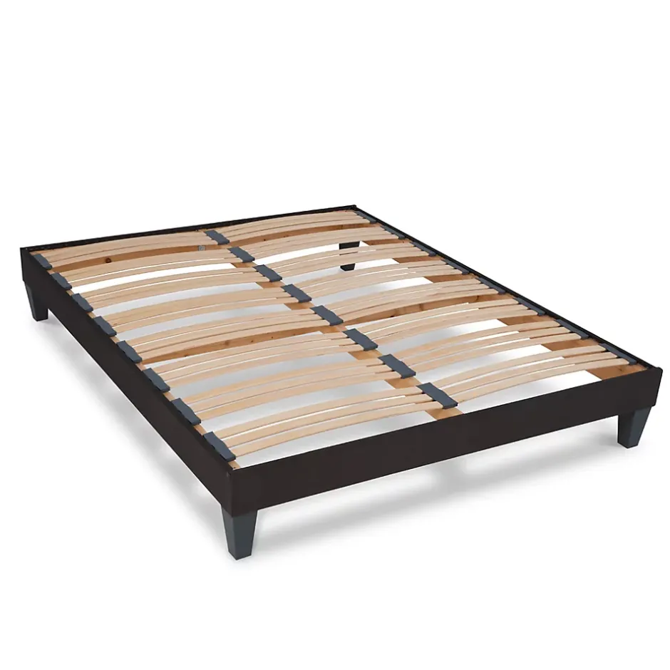 Bellecour Ensemble Vosges 160x200 cm Matelas Mousse Haute Densité + Sommier Bois Clearance