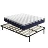 Teeno Ensemble 140x190 cm Matelas à ressorts + Sommier avec lattes larges, Epaisseur du Matelas 25cm