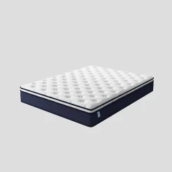 Teeno Ensemble 140x190 cm Matelas à ressorts + Sommier avec lattes larges, Epaisseur du Matelas 25cm