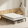Teeno Ensemble 140x190 cm Matelas en mousse de 22 cm d'épaisseur + cadre de lit en métal Hot