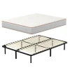 Teeno Ensemble 140x190 cm Matelas Mousse + Sommier à Lattes, Epaisseur du Matelas 18 cm