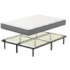Teeno Ensemble 140x190cm Matelas à ressorts +Sommier à Lattes sur Pieds, Epaisseur du Matelas 20cm