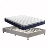 Teeno Ensemble 140x190cm Matelas à ressorts + Cadre de lit Plateforme Capitonné, Epaisseur du Matelas 20cm